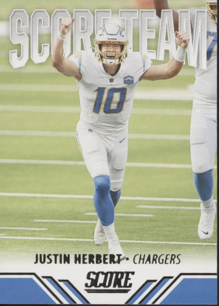 Justin Herbert Football Lot of 5