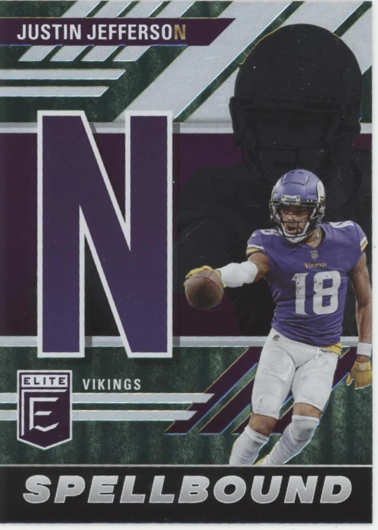 Justin Jefferson 2023 Panini Donruss Elite Spellbound "JEFFERSON" Lot - Image 18