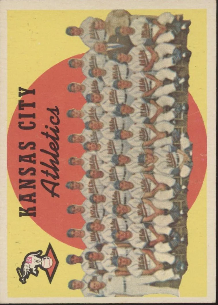 Kansas City Athletics 1959 Topps Checklist #172 VG-EX