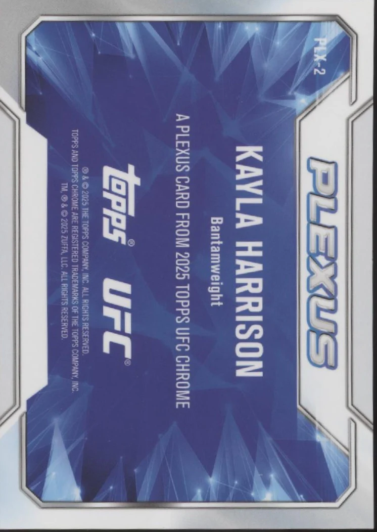Kayla Harrison 2025 Topps Chrome Plexus Gold Refractor 40/50 #PLX-2 - Image 2