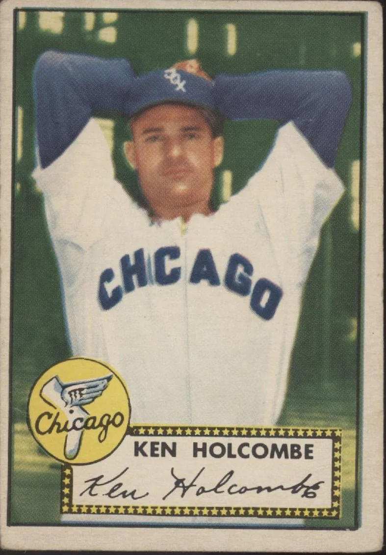 Ken Holcombe 1952 Topps #95 Chicago White Sox VG #2