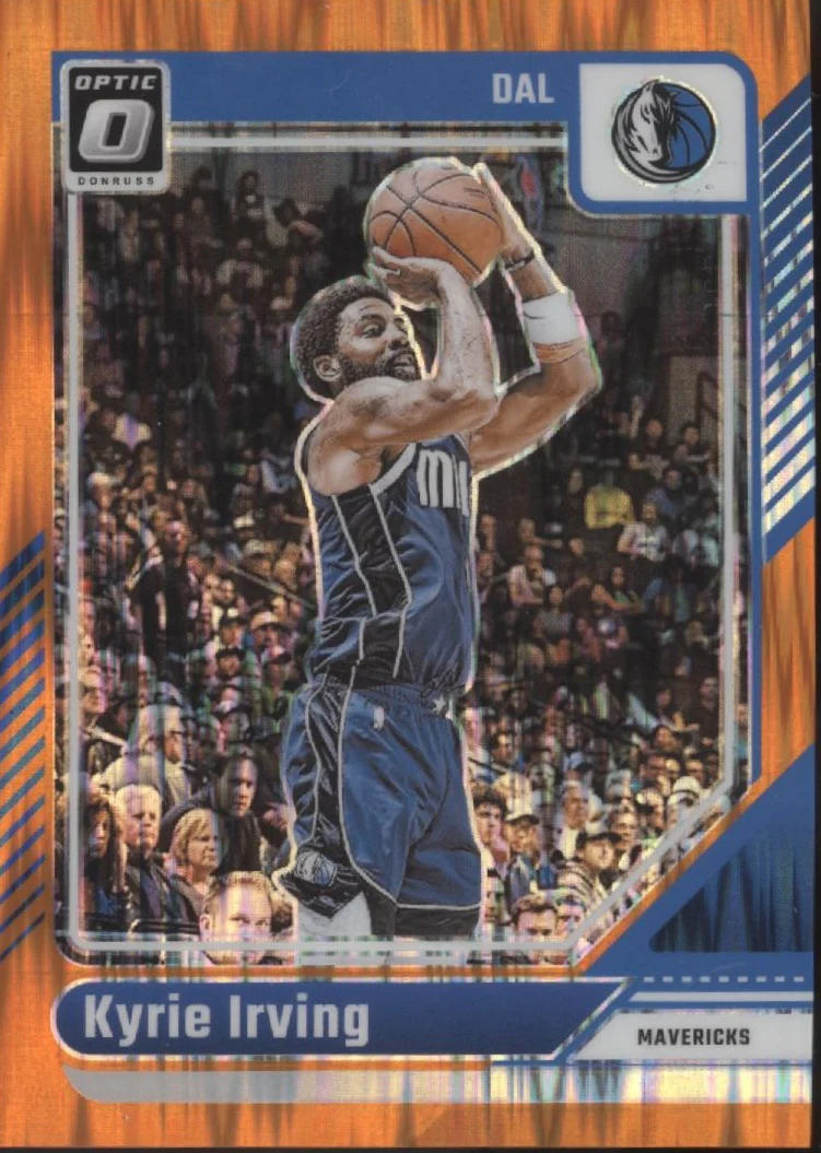 Kyrie Irving 2024-25 Panini Donruss Optic Orange Shock Prizm 040/225 #104