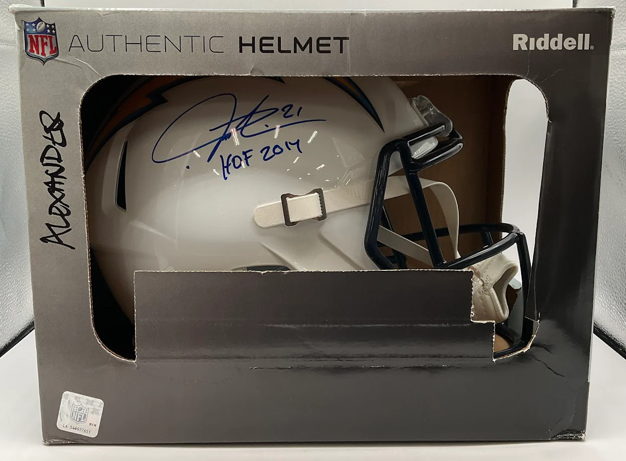 LaDainian Tomlinson Signed Los Angeles Chargers Helmet