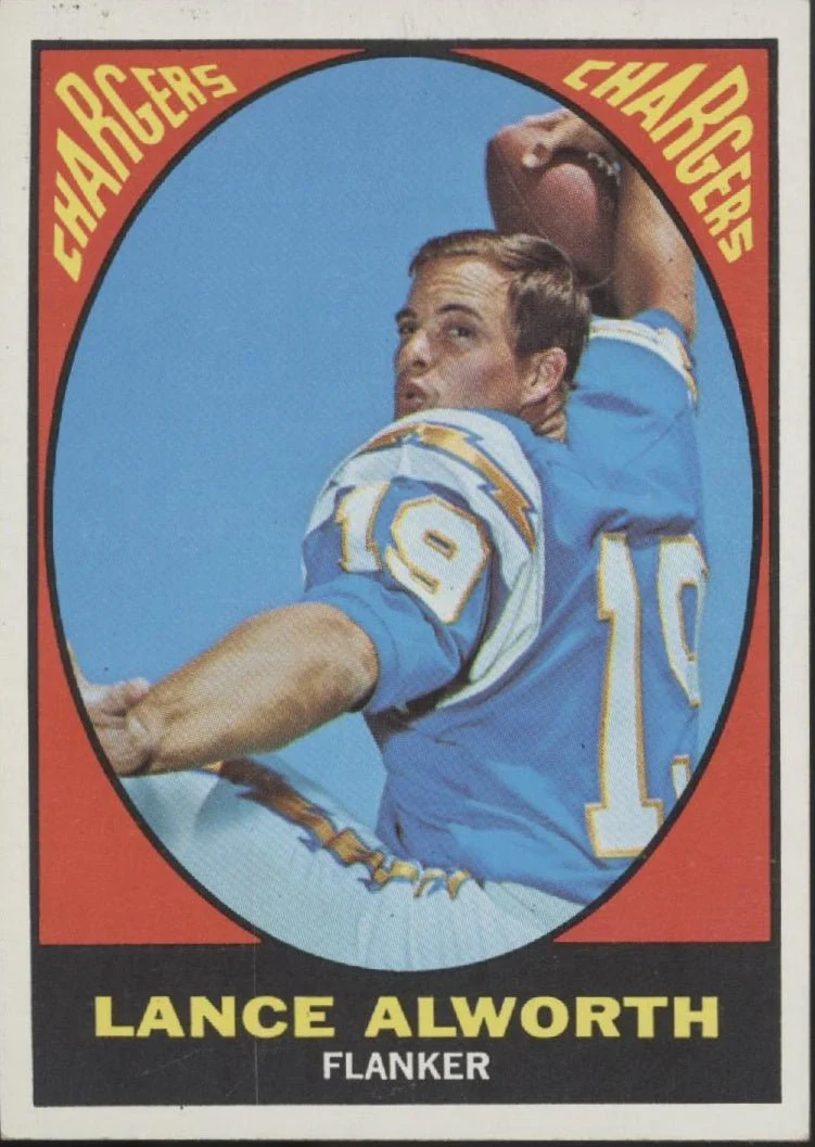 Lance Alworth 1967 Topps #123 San Diego Chargers EX-NM