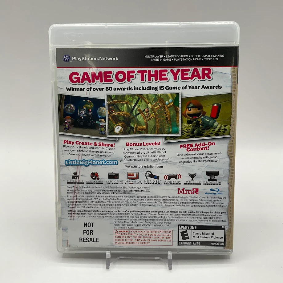 Little Big Planet [Game Of The Year Not For Resale] Playstation 3 Used - Image 2