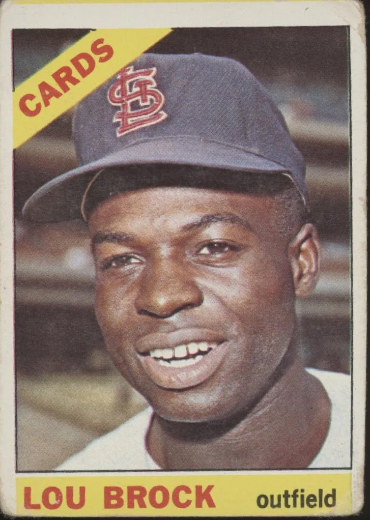 Lou Brock 1966 Topps #125 St. Louis Cardinals GD #1