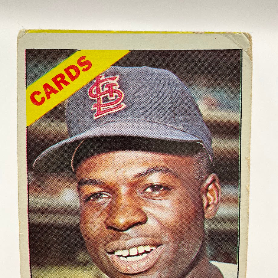 Lou Brock 1966 Topps #125 St. Louis Cardinals GD #1 - Image 3