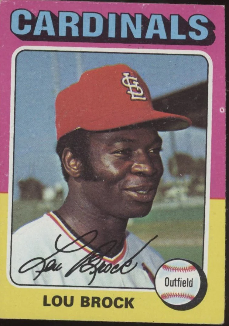 Lou Brock 1975 Topps #540 St. Louis Cardinals VG-EX