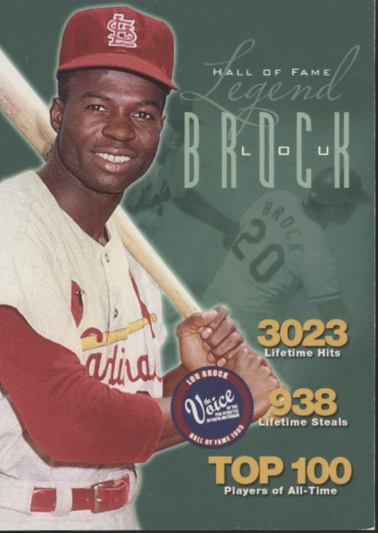 Lou Brock Baseball Lot of 10