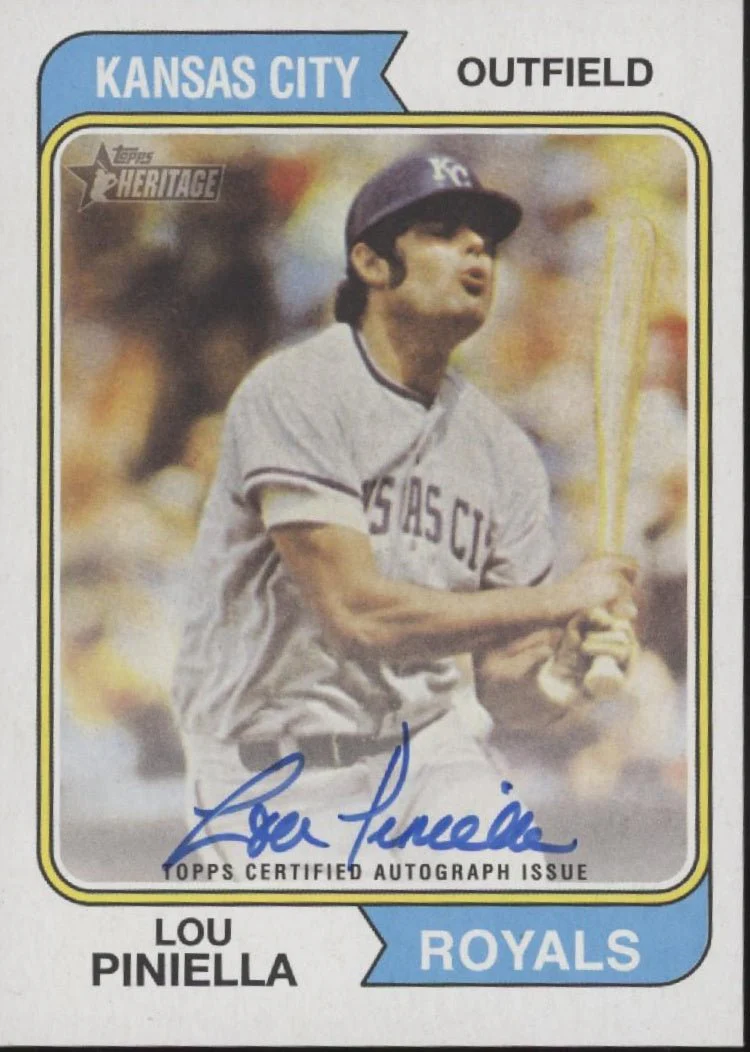 Lou Piniella 2023 Topps Heritage Auto #ROA-LPA