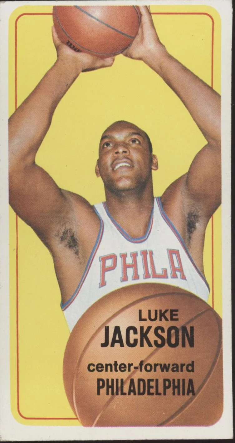 Luke Jackson 1970-71 Topps RC #33 Philadelphia 76ers EX