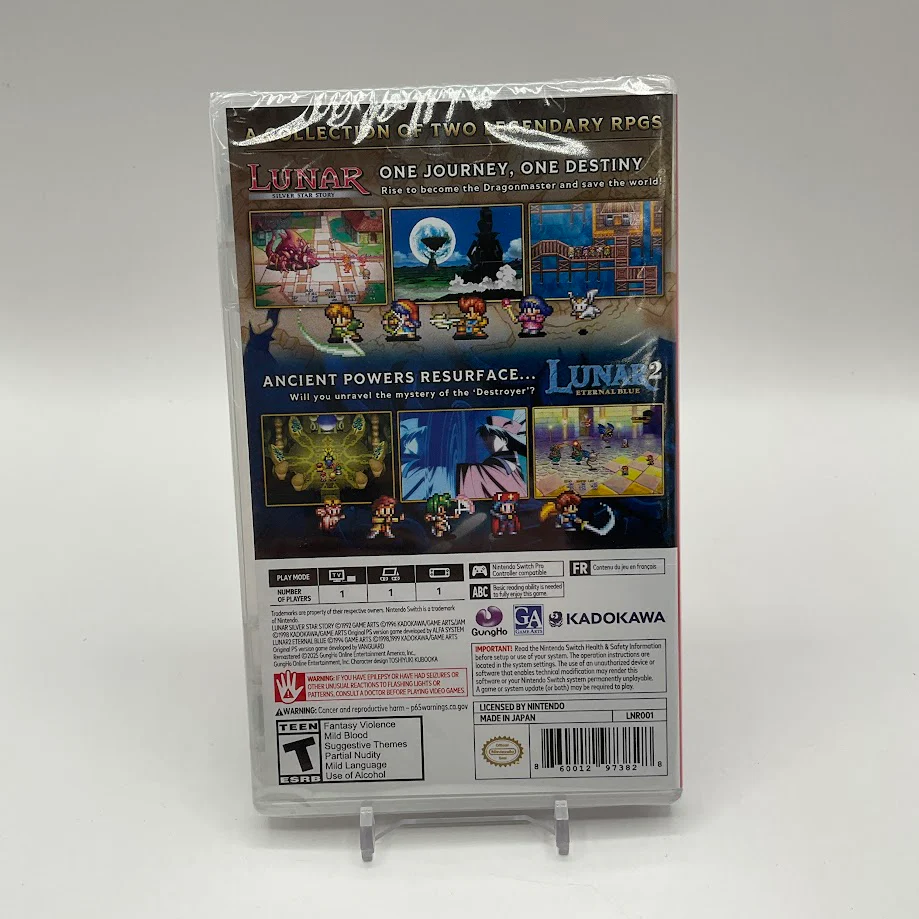 Lunar Remastered Collection Nintendo Switch Sealed - Image 2