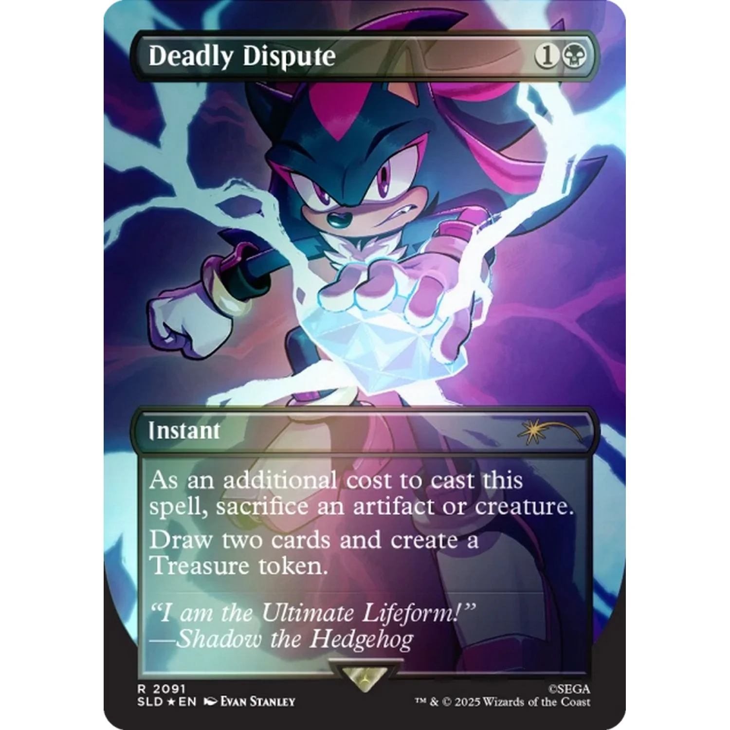 Magic the Gathering: Secret Lair X Sonic Chasing Adventure [Rainbow Foil] - Image 5