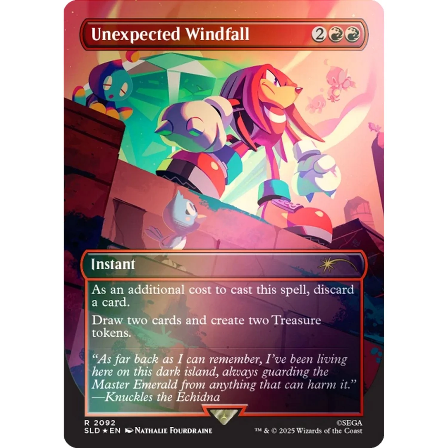 Magic the Gathering: Secret Lair X Sonic Chasing Adventure [Rainbow Foil] - Image 6