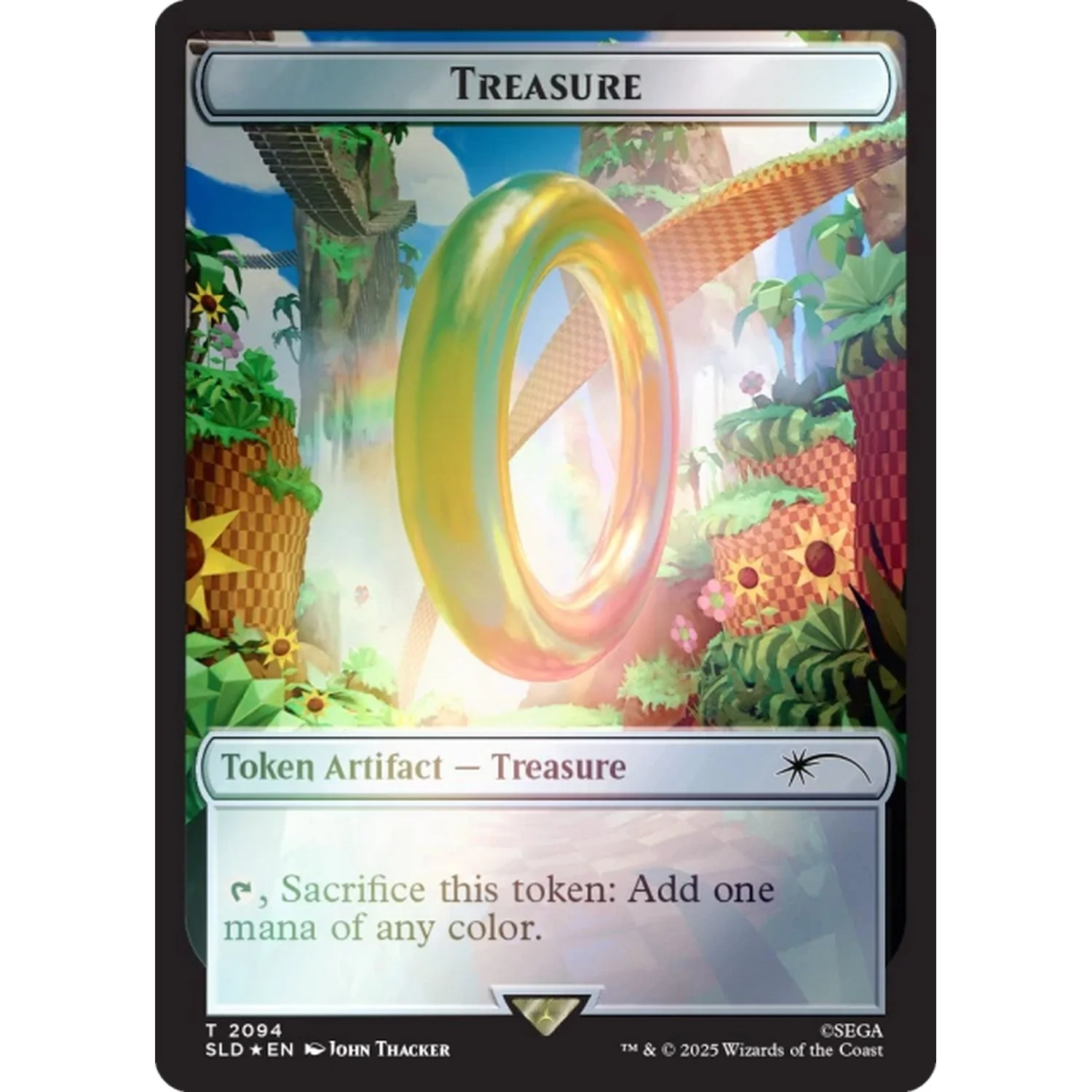 Magic the Gathering: Secret Lair X Sonic Chasing Adventure [Rainbow Foil] - Image 8