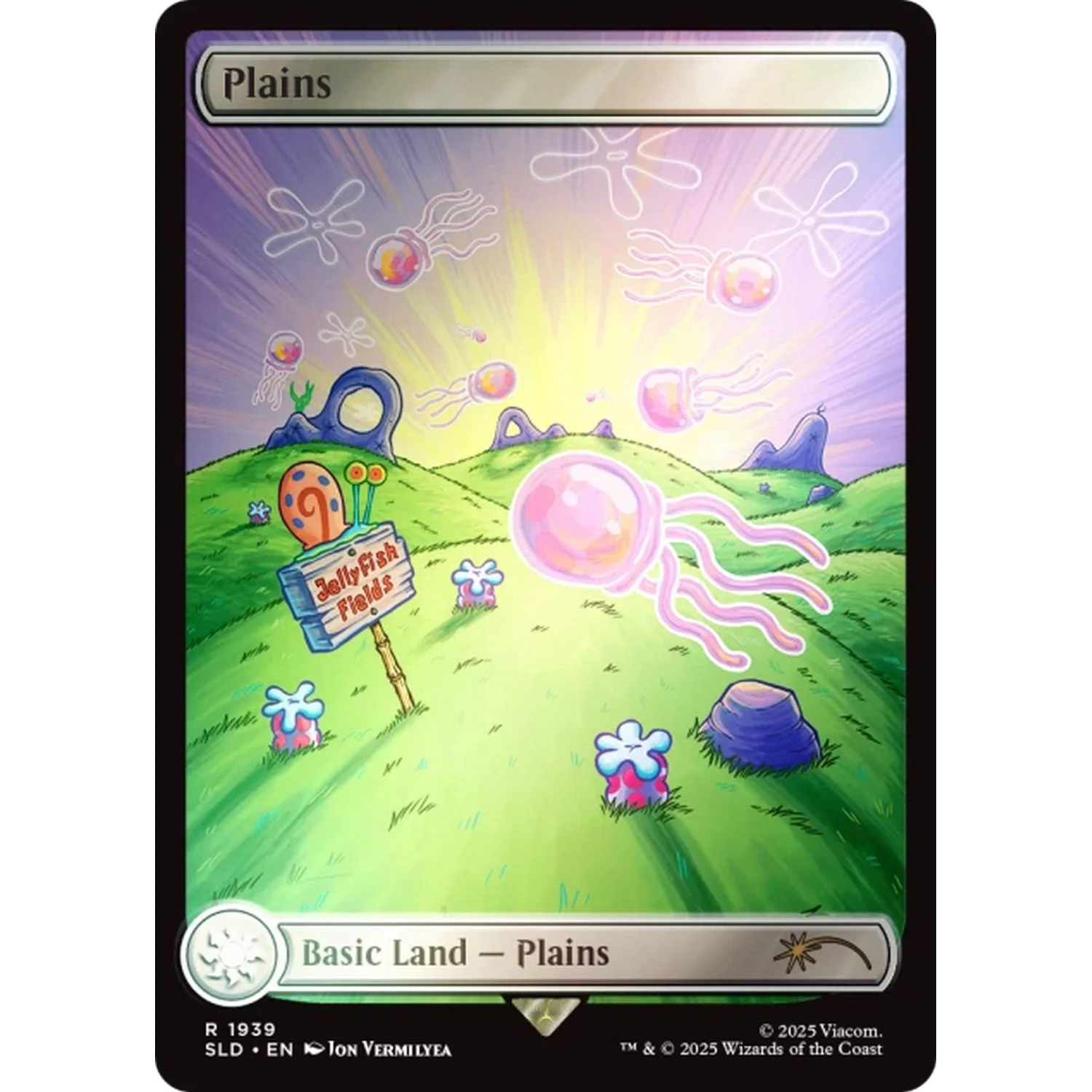 Magic the Gathering: Secret Lair x Spongebob Squarepants - Lands Under the Sea (Rainbow Foil) - Image 2
