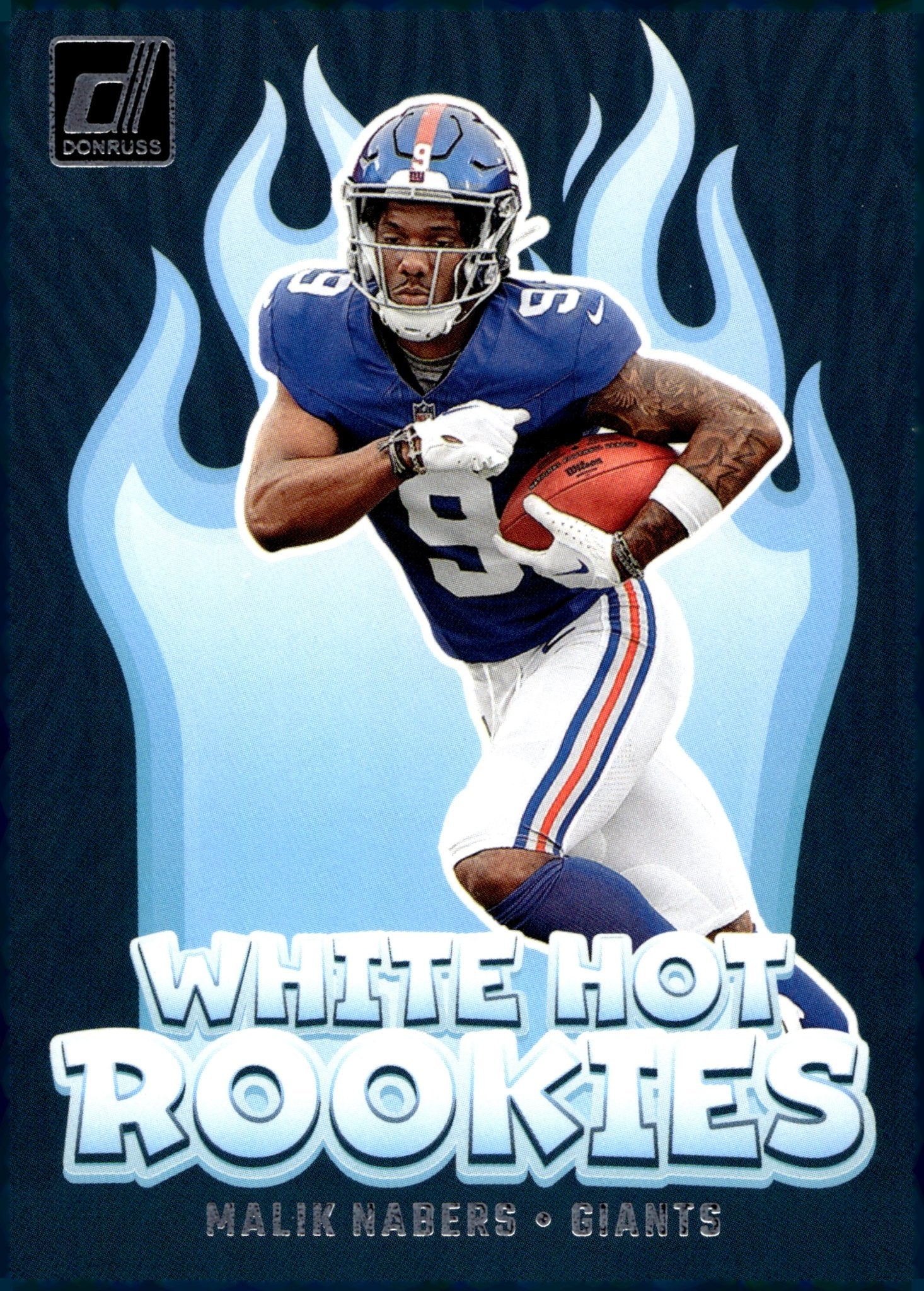 Malik Nabers 2024 Panini Donruss White Hot Rookies RC #WH10 #2