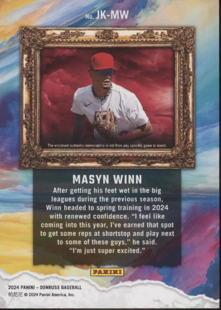Masyn Winn 2024 Panini Donruss Jersey Kings Swatch #JK-MW - Image 2