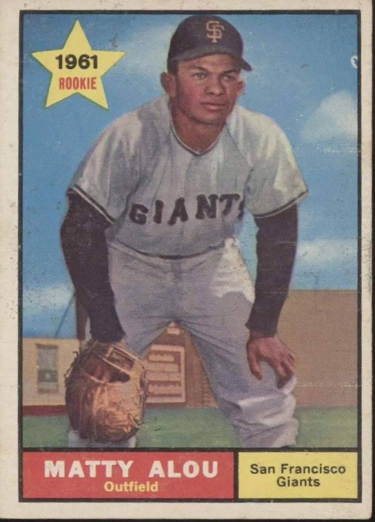 Matty Alou 1961 Topps RC #327 San Francisco Giants VG