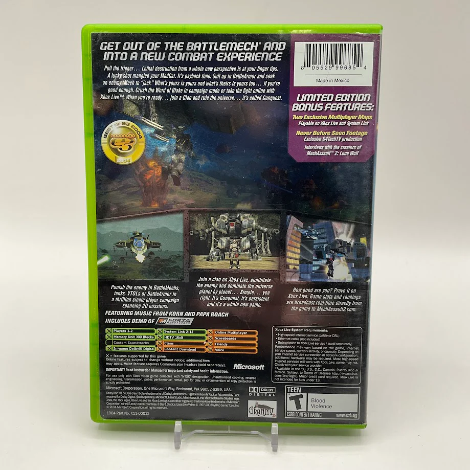 MechAssault 2 Lone Wolf [Limited Edition] Xbox Used - Image 2