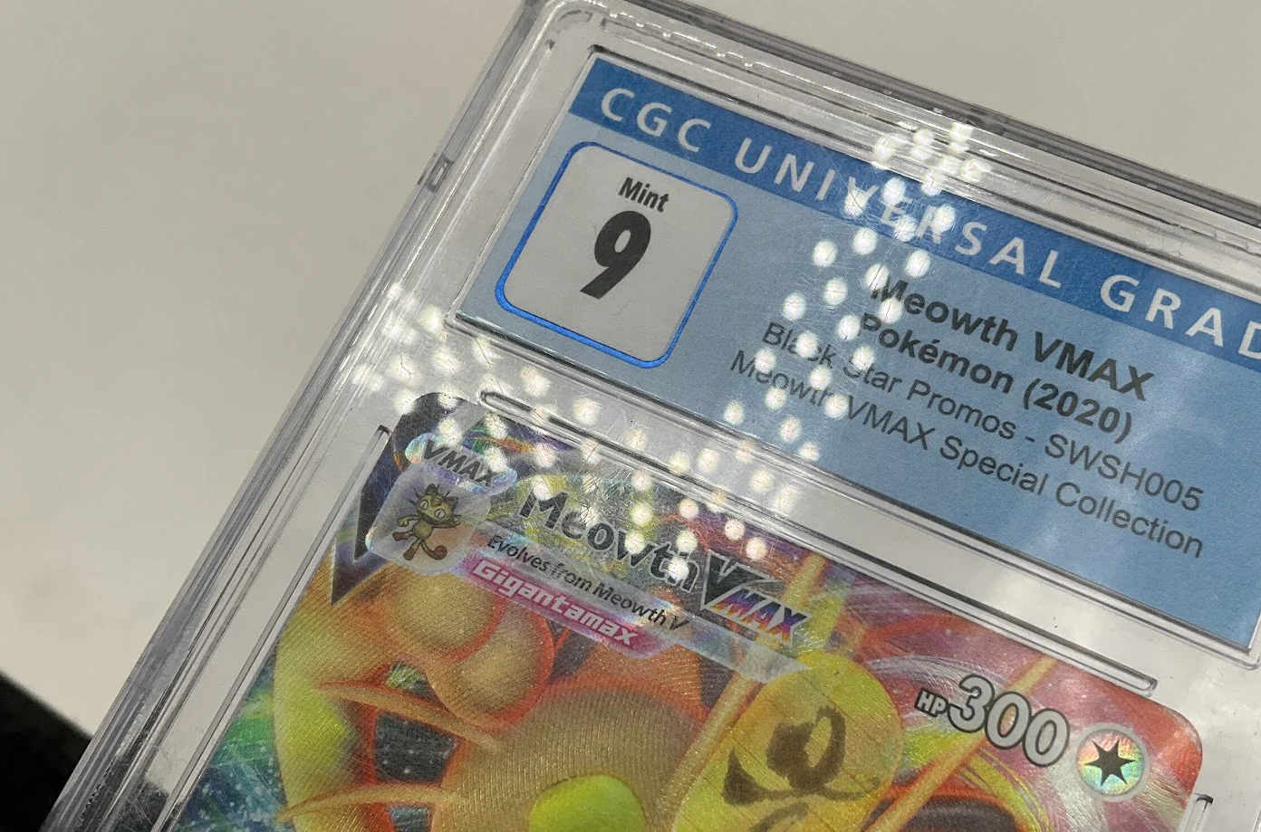 Meowth VMAX Pokemon Black Star Promo Special Collection #SWSH005 CGC 9 - Image 3