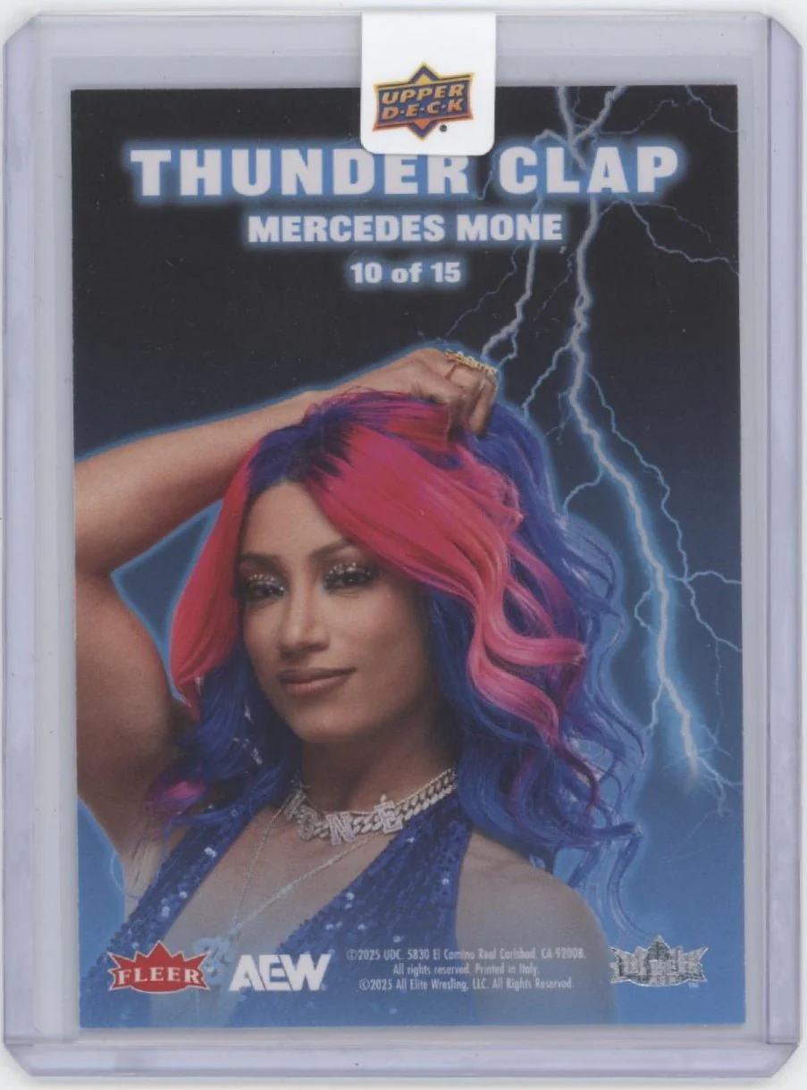 Mercedes Mone 2025 Upper Deck Fleer Ultra Thunder Clap #10 #1 - Image 2