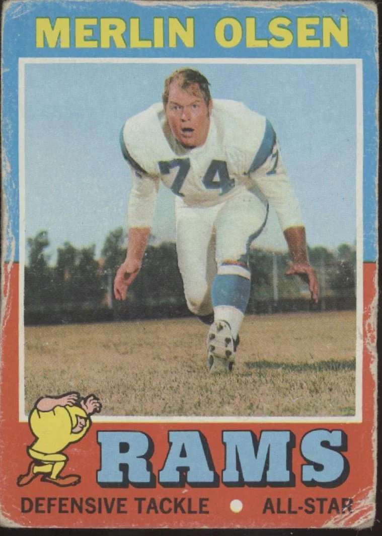 Merlin Olsen 1971 Topps #125 Los Angeles Rams GD