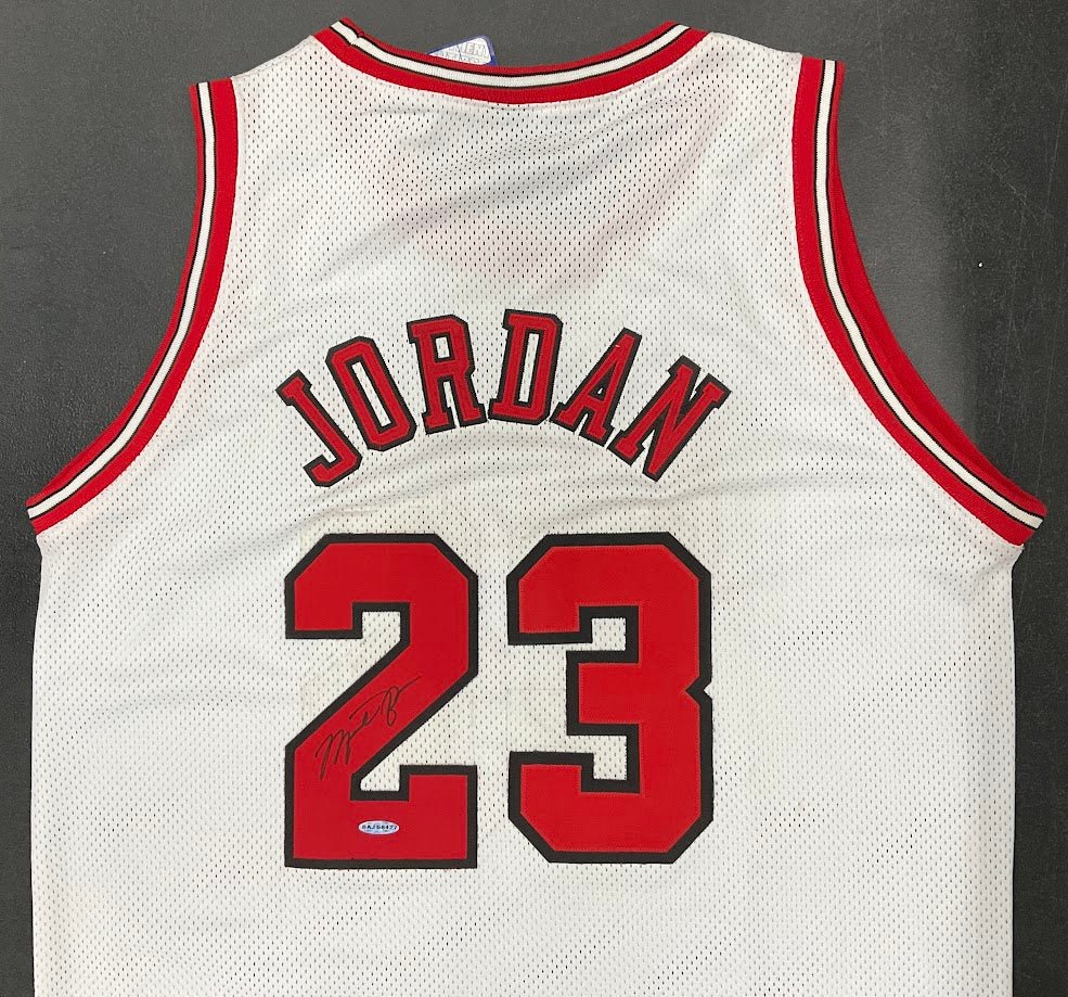 Michael Jordan 2006 Signed Chicago Bulls NBA Finals Jersey with Upper Deck COA - Image 5