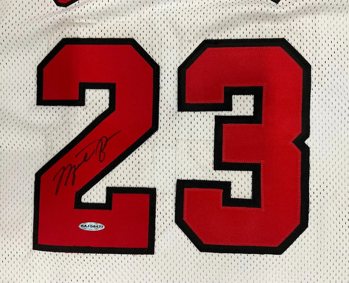 Michael Jordan 2006 Signed Chicago Bulls NBA Finals Jersey with Upper Deck COA - Image 9