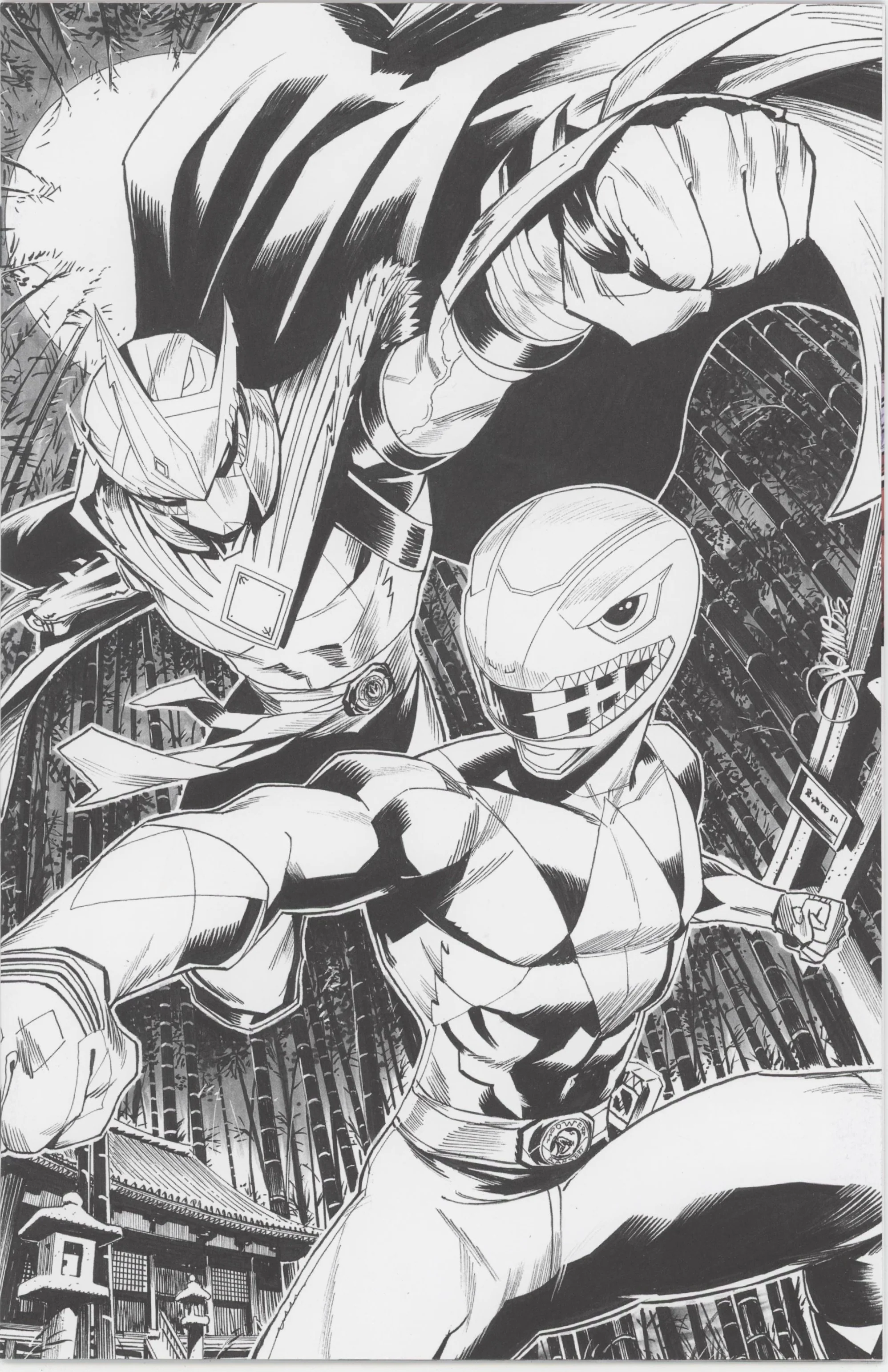 Mighty Morphin Power Rangers/Teenage Mutant Ninja Turtles III #2 E 1 in 10 Variant Edition (Full Art, Zonno)