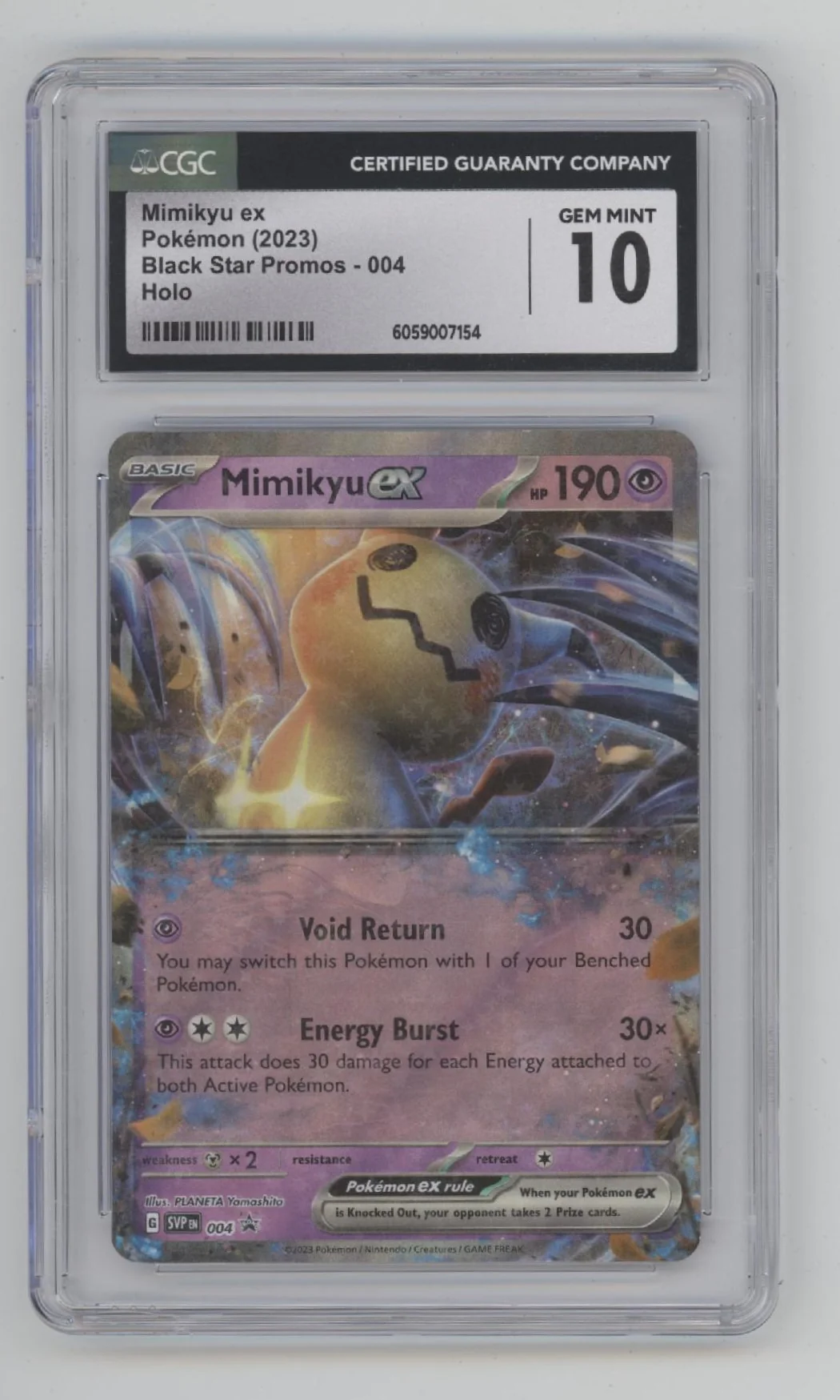 Mimikyu ex Pokemon Black Star Promo Holo #004 CGC 10 #1