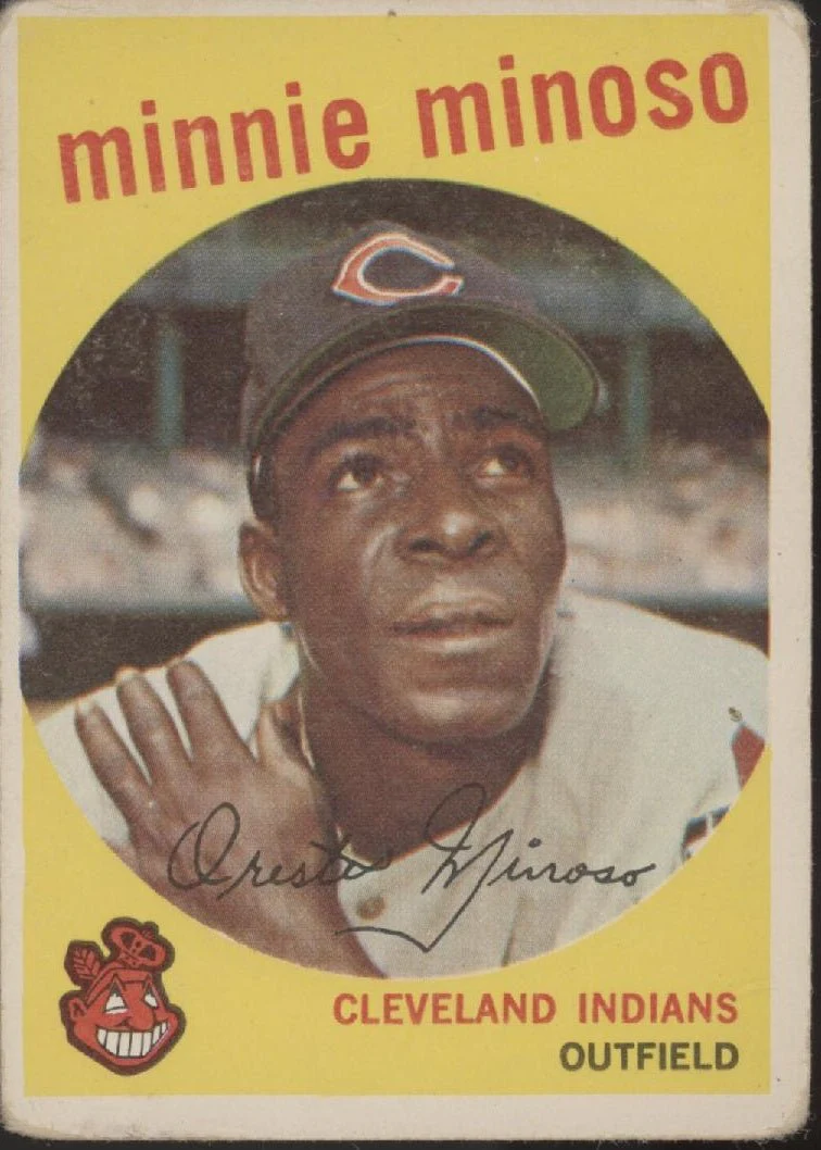 Minnie Minoso 1959 Topps #80 Cleveland Indians PR