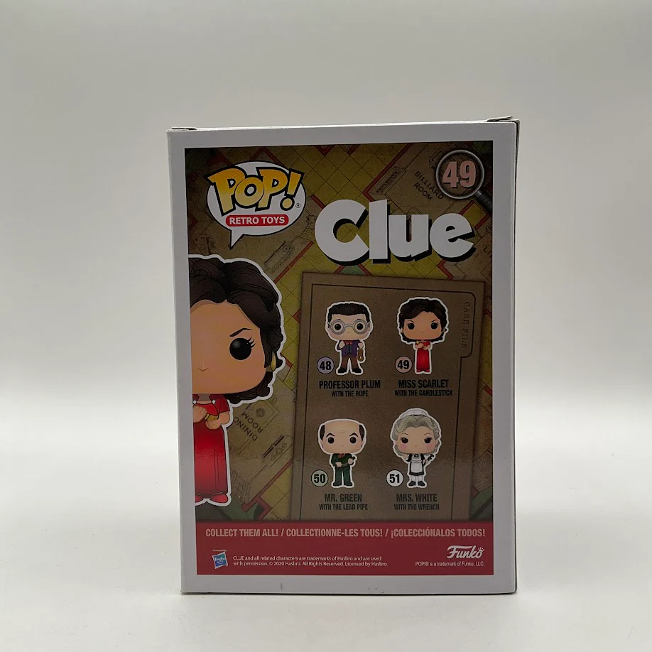 Miss Scarlet with the Candlestick Funko Pop! Clue #49 - Image 3