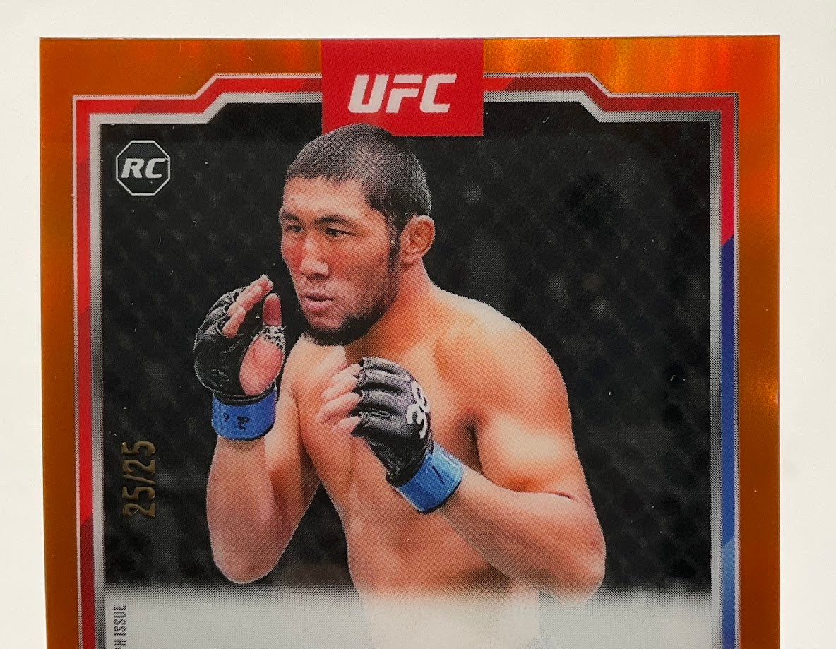 Myktybek Orolbai 2025 Topps Chrome Orange Refractor RC Auto 25/25 #CRA-MO - Image 3