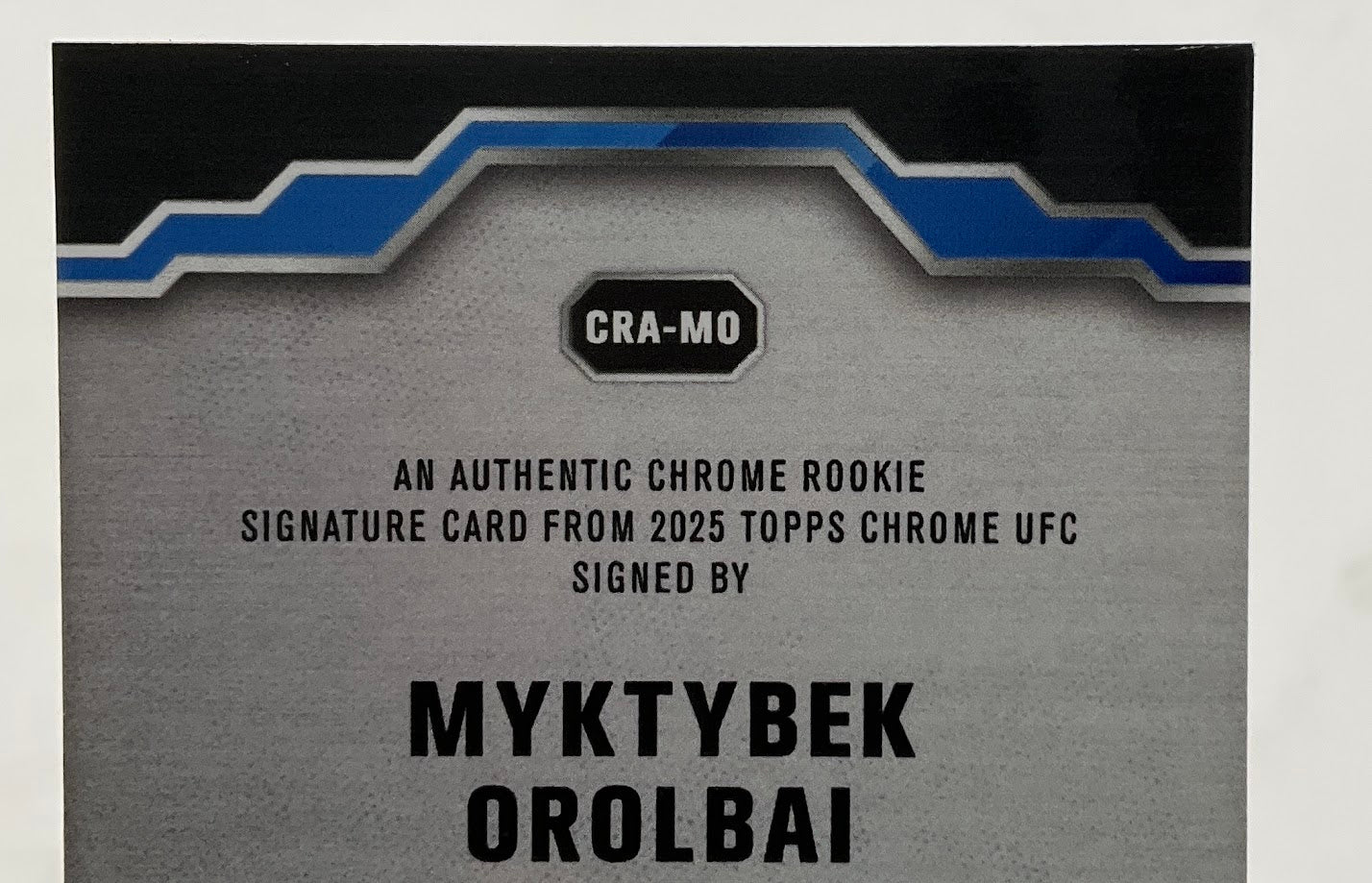 Myktybek Orolbai 2025 Topps Chrome Orange Refractor RC Auto 25/25 #CRA-MO - Image 5