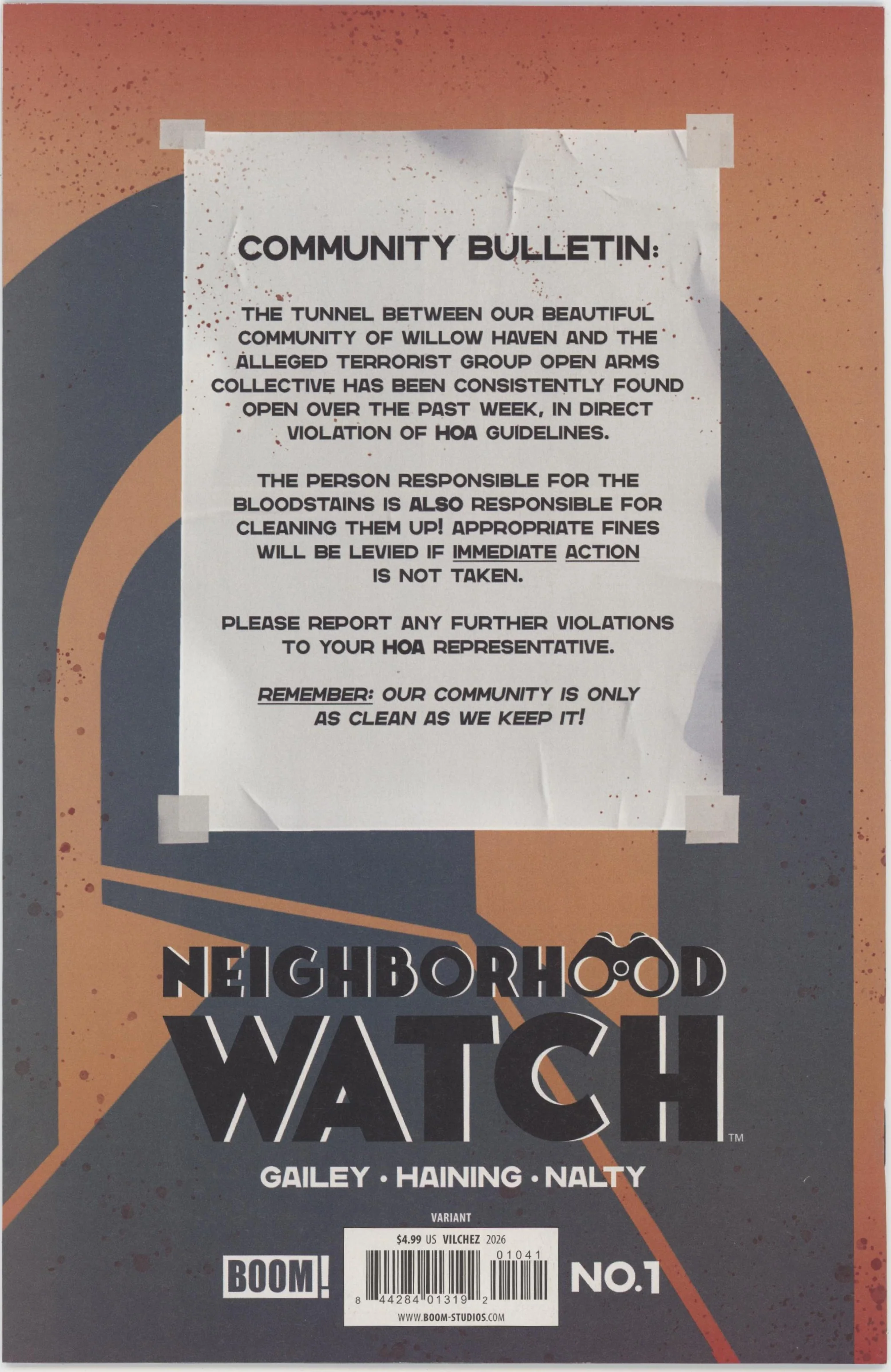 Neighborhood Watch #1 D 1 in 10 Variant Edition (Full Art, Vilchez) - Image 2