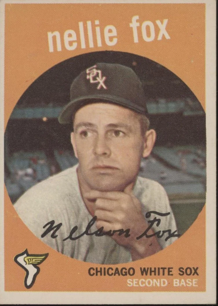 Nellie Fox 1959 Topps #30 Chicago White Sox EX