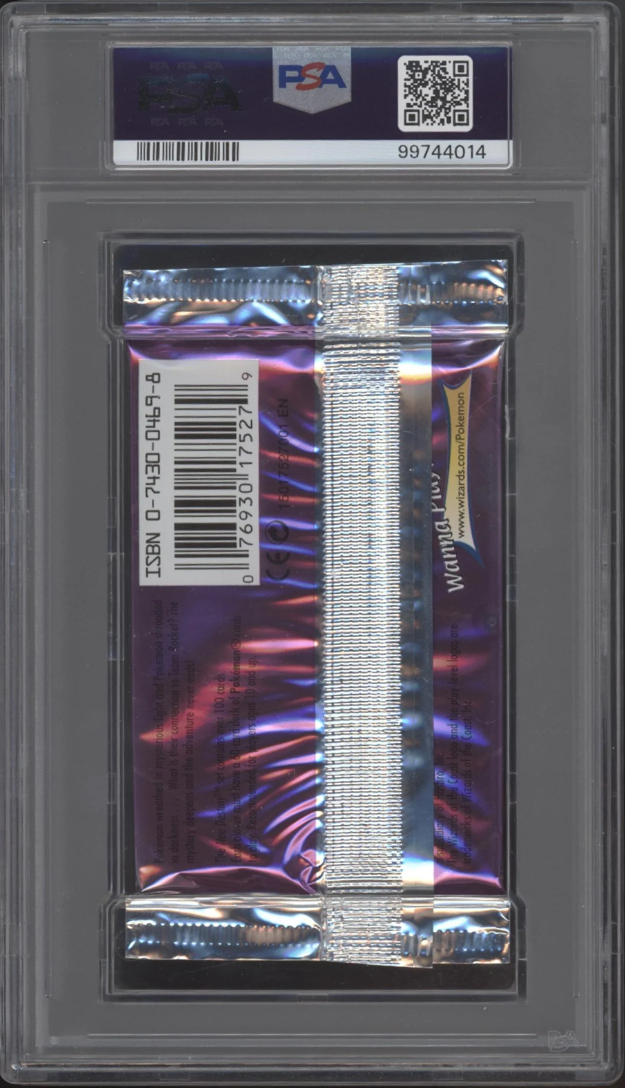 Neo Destiny Pokemon 1st Edition Tyranitar Booster Pack PSA 10 #3 - Image 2