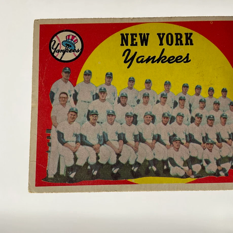 New York Yankees 1959 Topps Checklist #510 GD - Image 4