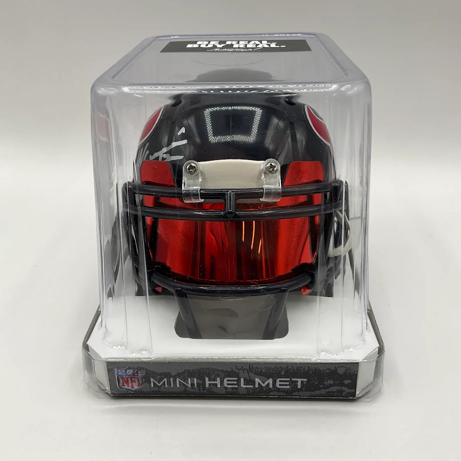 Nico Collins Autographed Houston Texans Mini Helmet with Beckett COA - Image 2