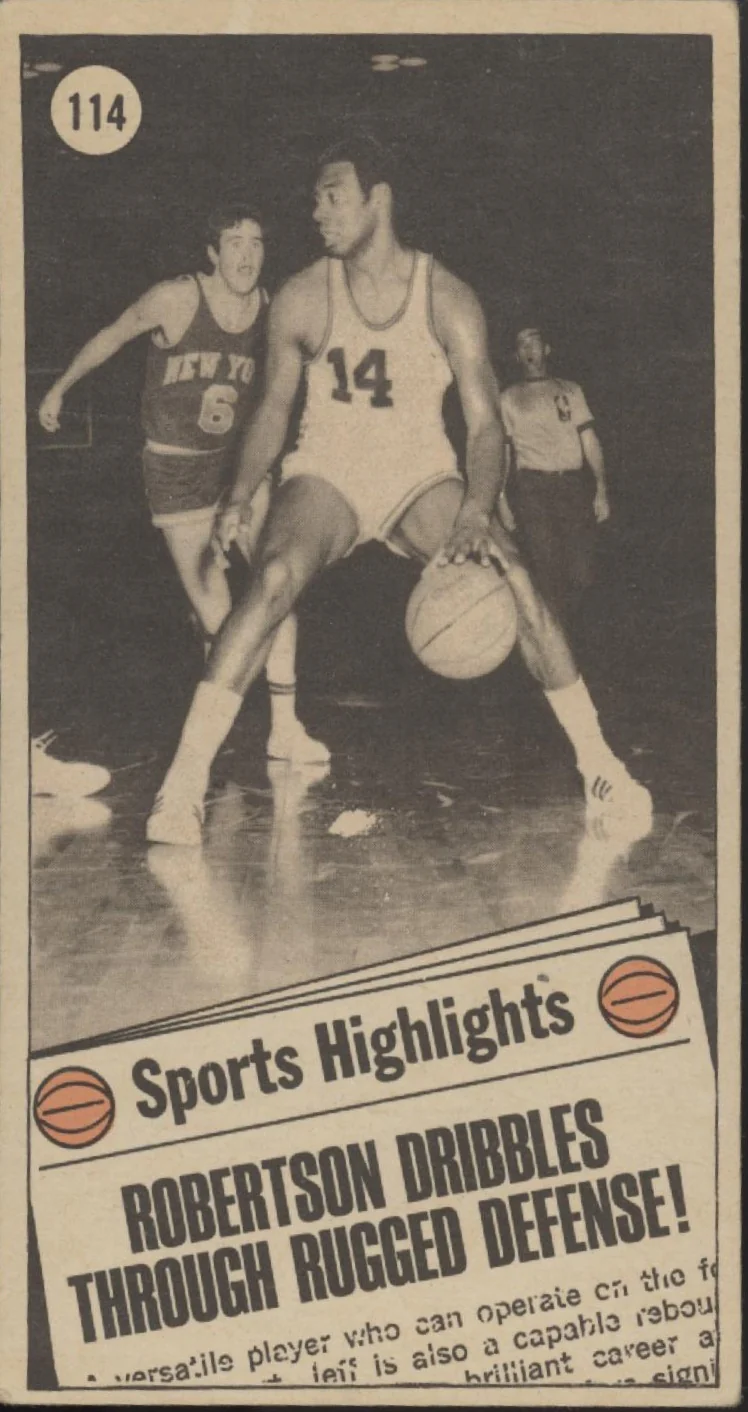 Oscar Robertson 1970-71 Topps All Star #114 Milwaukee Bucks VG - Image 2