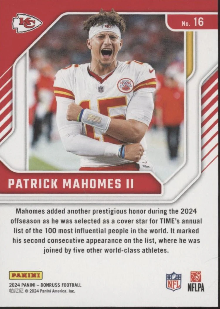 Patrick Mahomes II 2024 Panini Elite Series #16 - Image 2