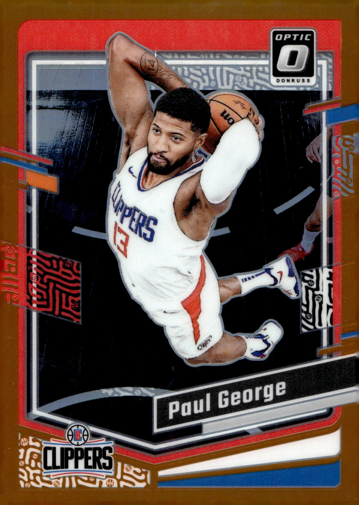 Paul George 2023-24 Panini Donruss Optic Orange Prizm 149/199 #157