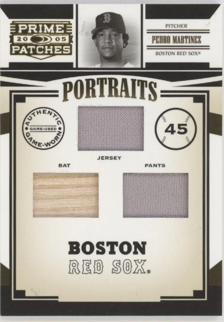 Pedro Martinez 2005 Donruss Prime Patches Portraits Relics 021/150 #P-83