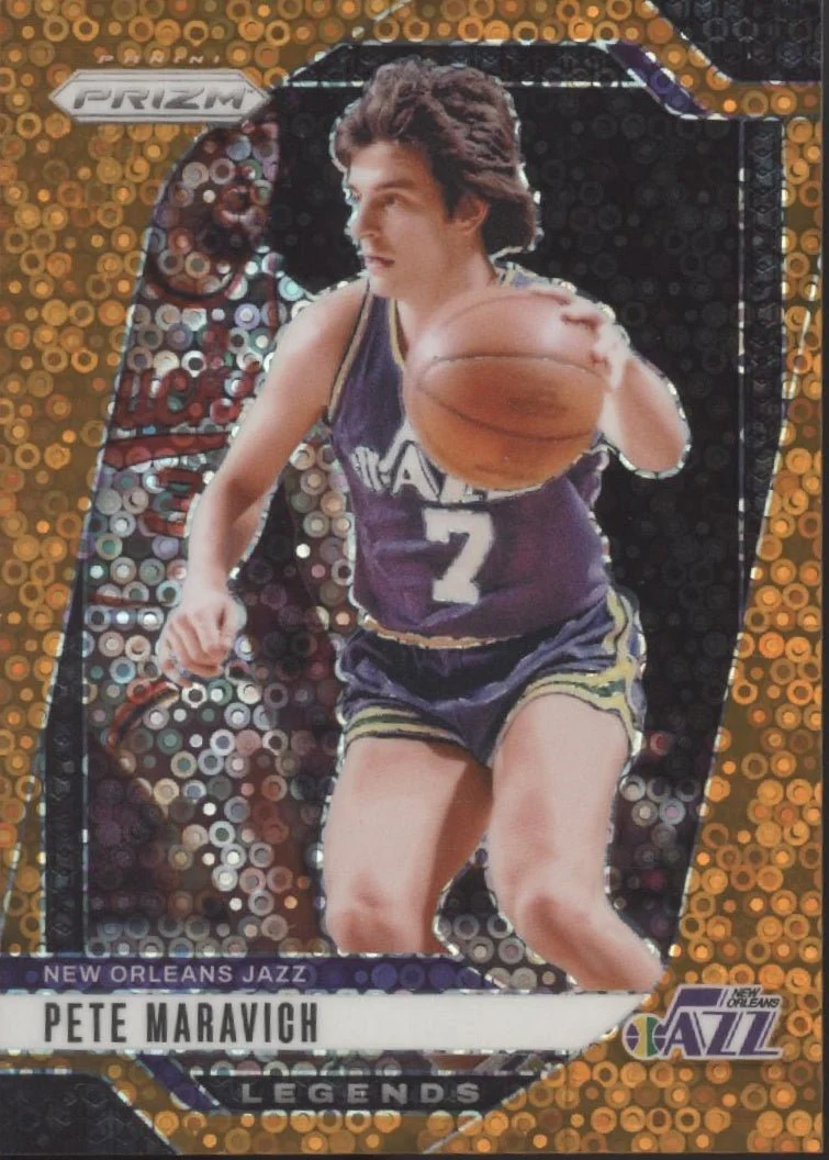 Pete Maravich 2024-25 Panini Prizm Orange Fast Break Prizm 086/125 #278