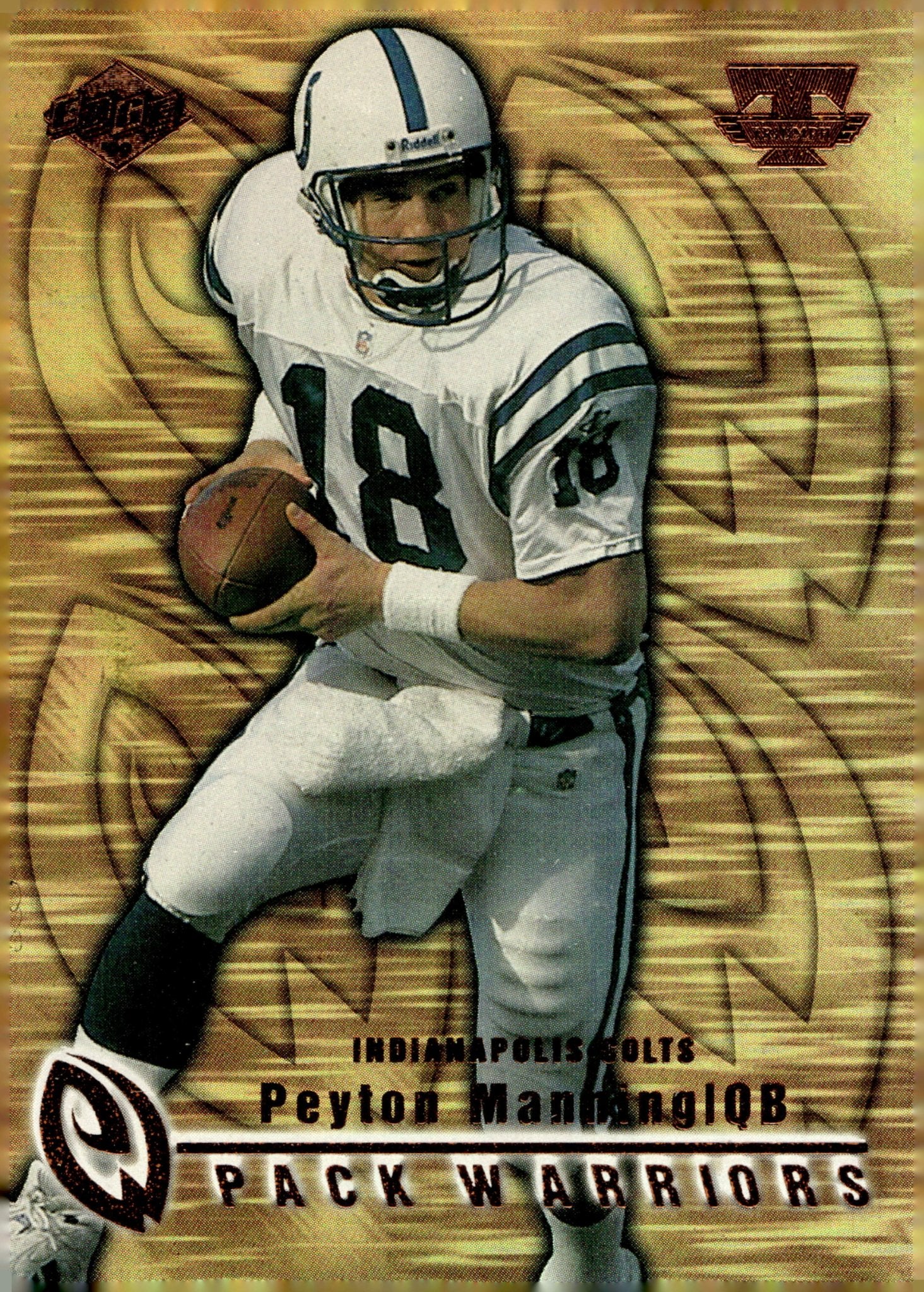 Peyton Manning 1999 Collector's Edge Triumph Pack Warriors #PW9