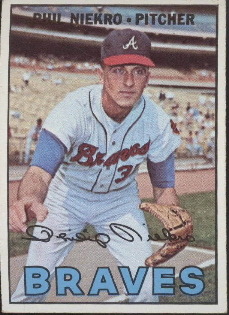 Phil Niekro 1967 Topps #456 Atlanta Braves VG