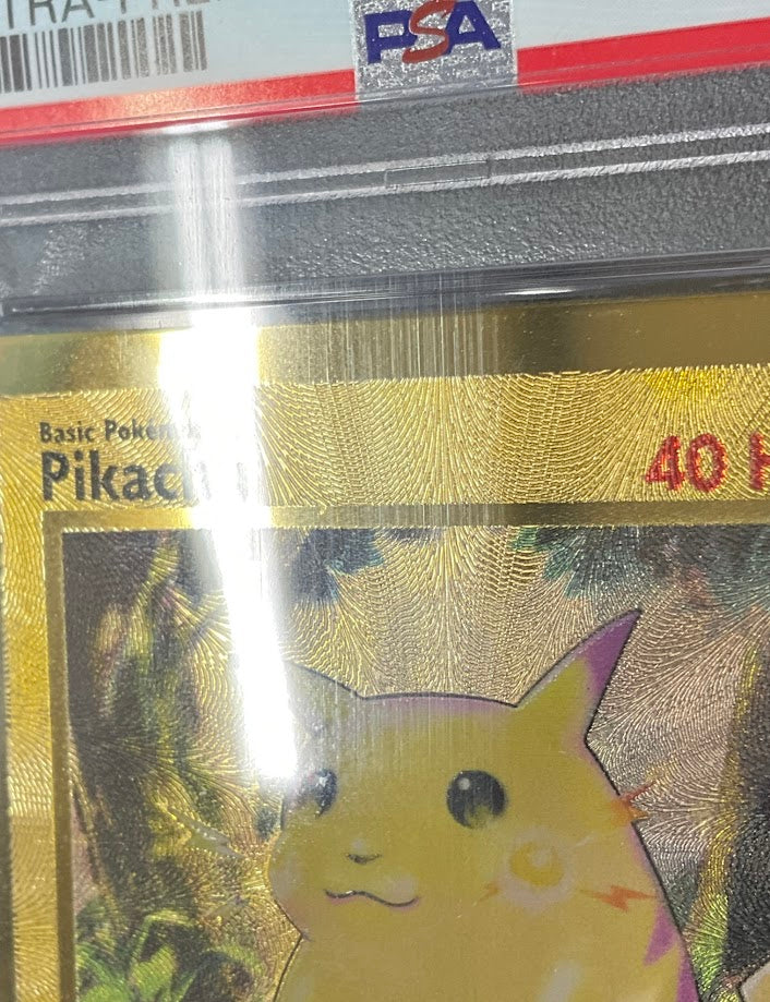 Pikachu Pokemon Celebrations Ultra Premium Collection Metal Card #58 PSA 8 - Image 3
