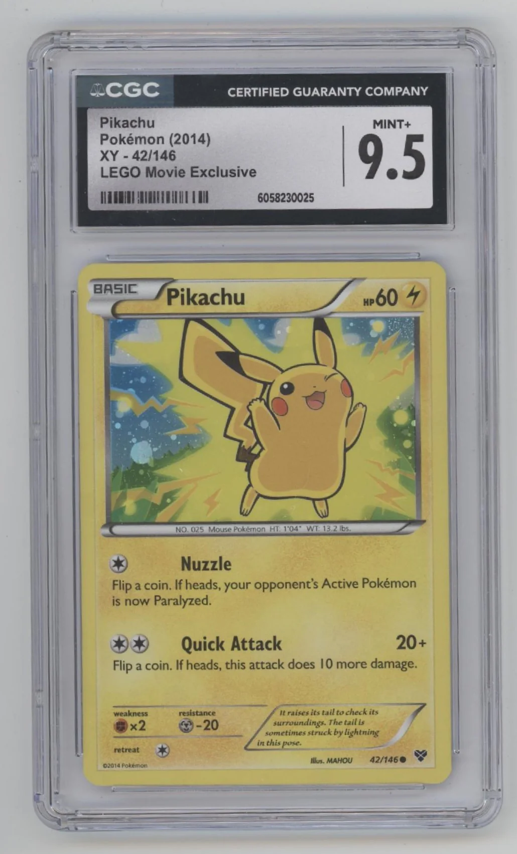 Pikachu Pokemon LEGO Movie Exclusive Promo #42 CGC 9.5