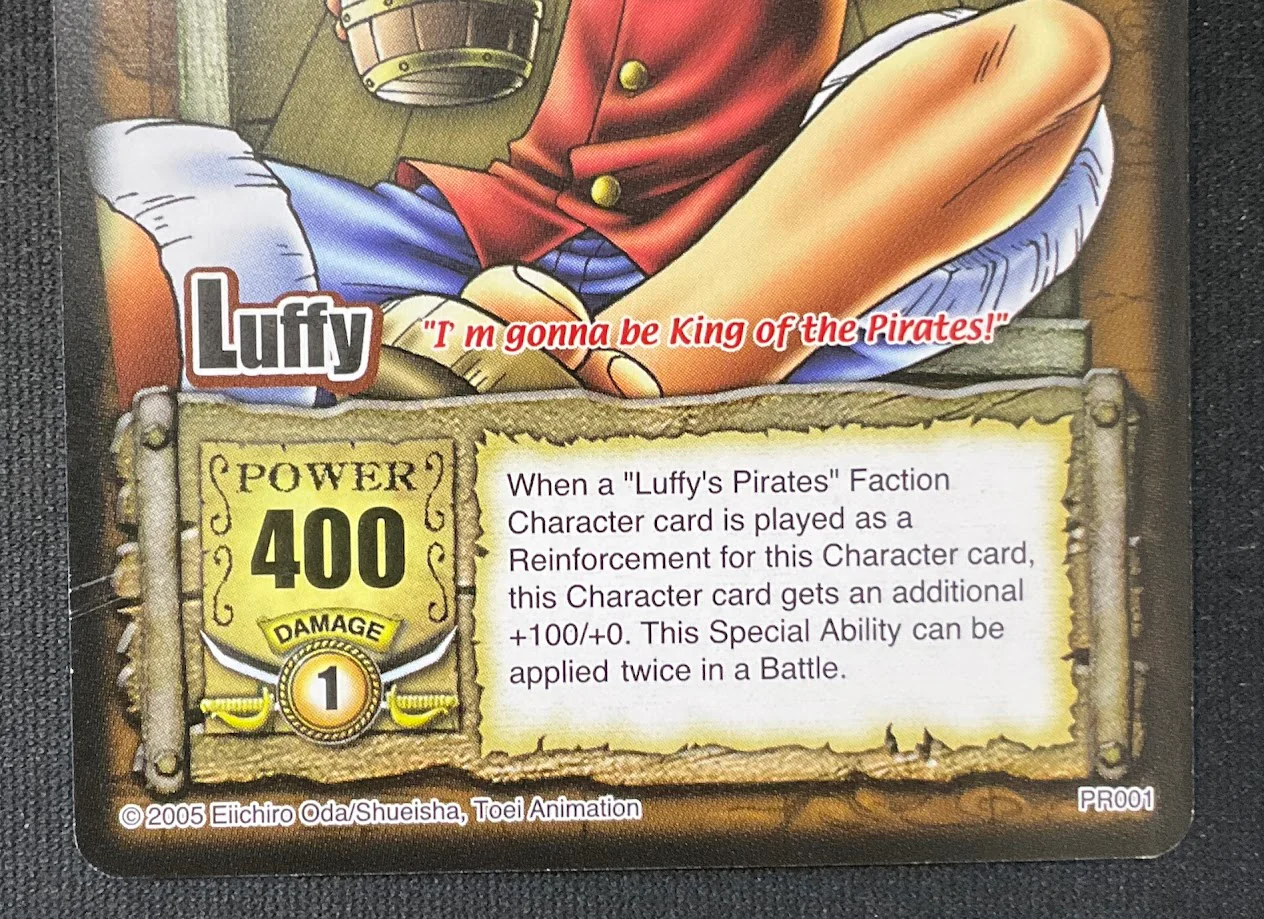 Pirate's Ambition Luffy One Piece CCG Shonen Jump Promo Card PO001 - Image 4